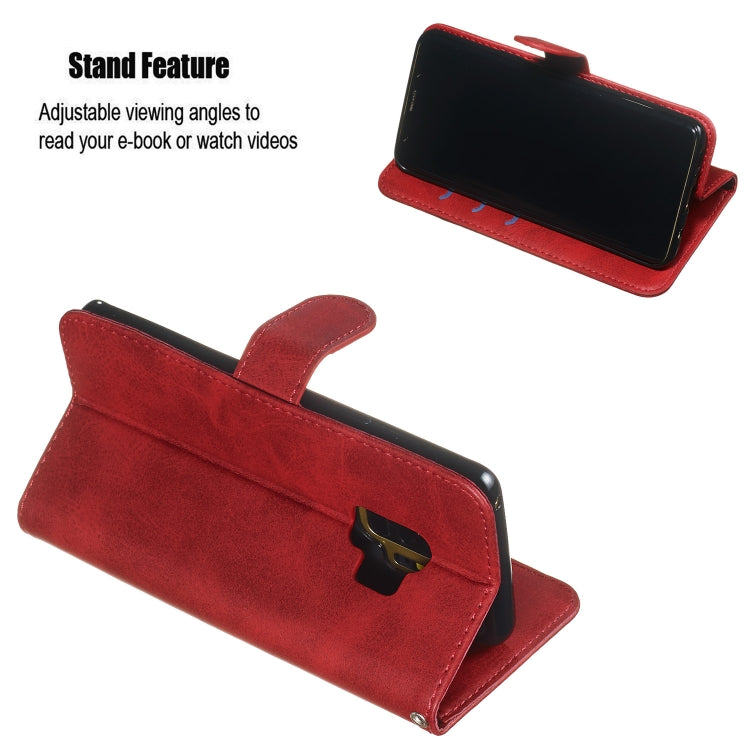 For Galaxy S9 Zipper Horizontal Flip Leather Case with Wallet & Holder & Card Slots