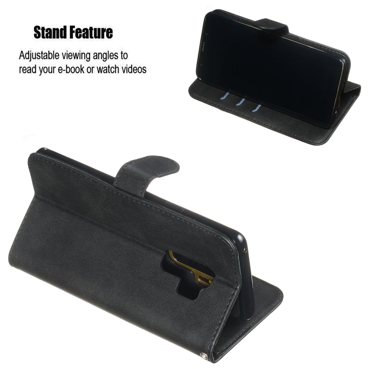 For Galaxy S9+ Zipper Horizontal Flip Leather Case with Wallet & Holder & Card Slots