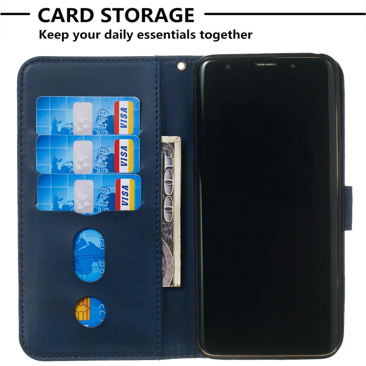 For Galaxy S9+ Zipper Horizontal Flip Leather Case with Wallet & Holder & Card Slots