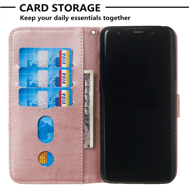 For Galaxy S9+ Zipper Horizontal Flip Leather Case with Wallet & Holder & Card Slots