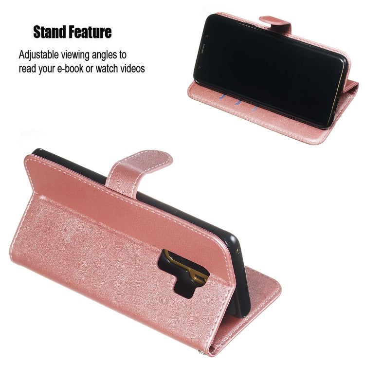 For Galaxy S9+ Zipper Horizontal Flip Leather Case with Wallet & Holder & Card Slots