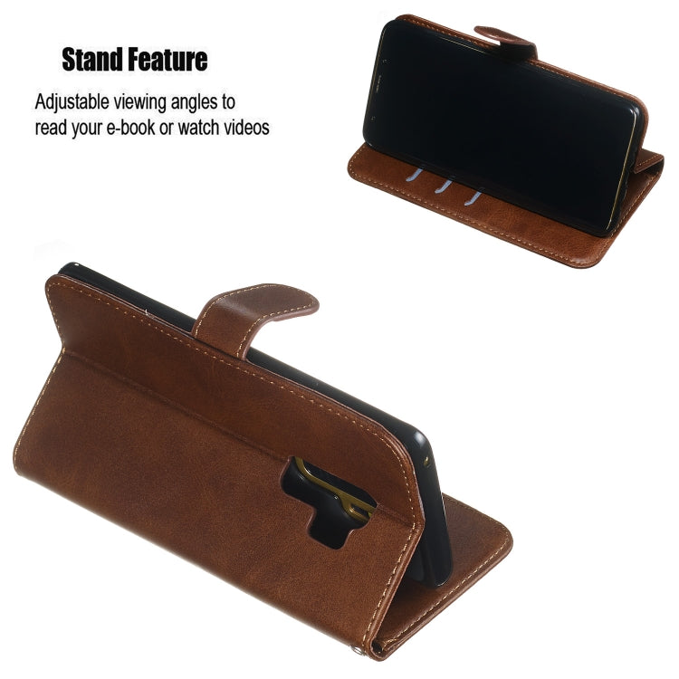For Galaxy S9+ Zipper Horizontal Flip Leather Case with Wallet & Holder & Card Slots