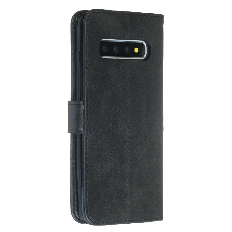 For Galaxy S10 Zipper Horizontal Flip Leather Case with Wallet & Holder & Card Slots