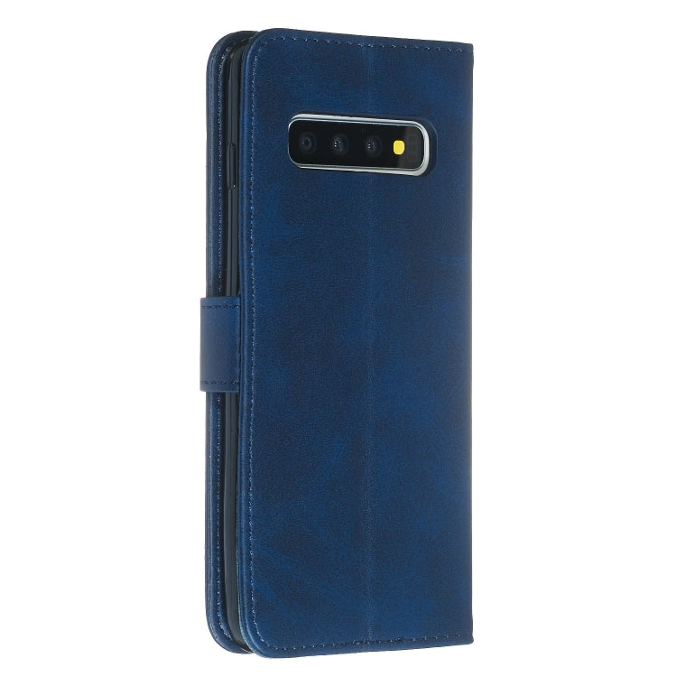 For Galaxy S10 Zipper Horizontal Flip Leather Case with Wallet & Holder & Card Slots