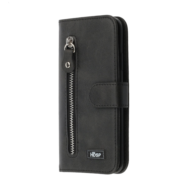 For Galaxy S10e Zipper Horizontal Flip Leather Case with Wallet & Holder & Card Slots