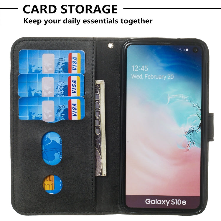 For Galaxy S10e Zipper Horizontal Flip Leather Case with Wallet & Holder & Card Slots