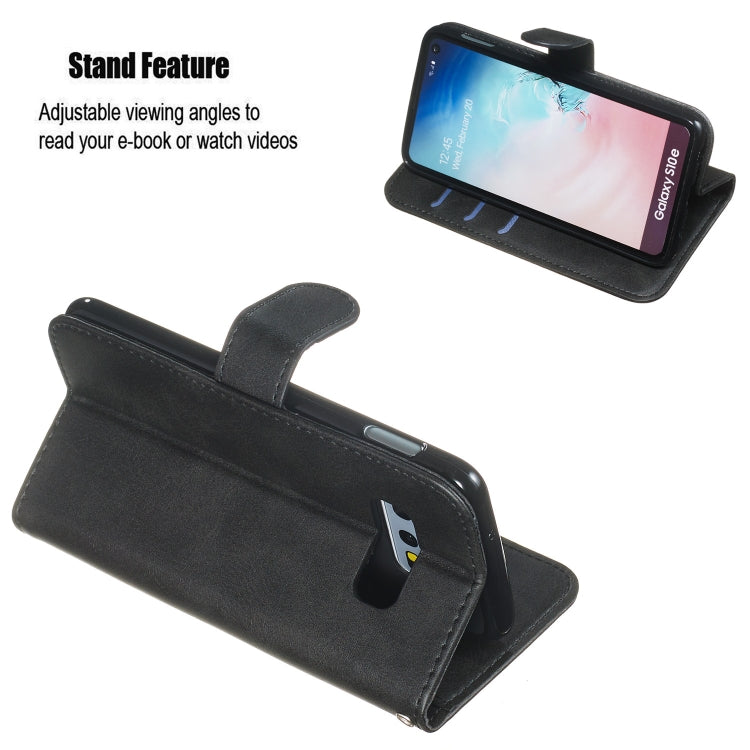 For Galaxy S10e Zipper Horizontal Flip Leather Case with Wallet & Holder & Card Slots