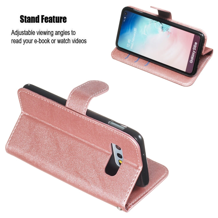 For Galaxy S10e Zipper Horizontal Flip Leather Case with Wallet & Holder & Card Slots