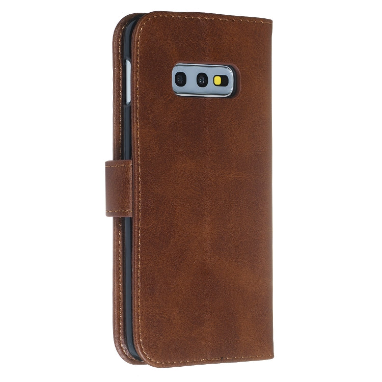 For Galaxy S10e Zipper Horizontal Flip Leather Case with Wallet & Holder & Card Slots