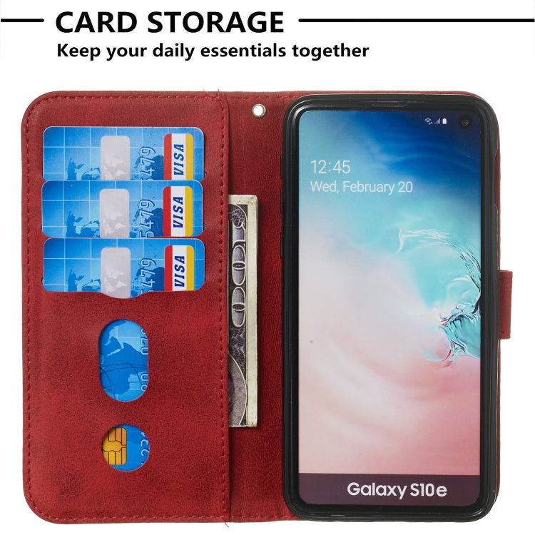 For Galaxy S10e Zipper Horizontal Flip Leather Case with Wallet & Holder & Card Slots