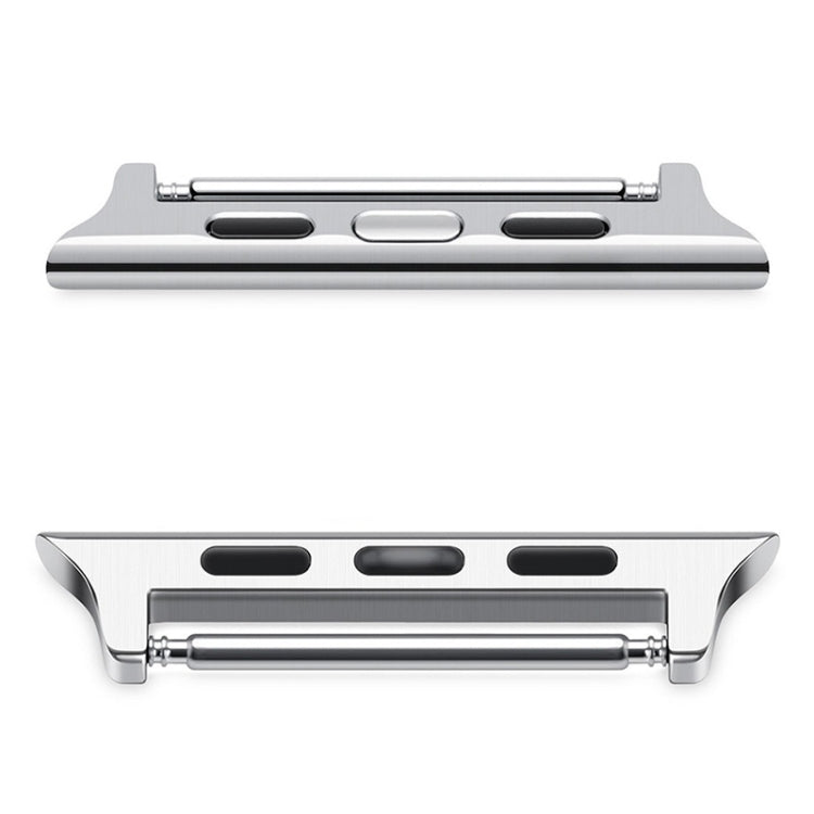 2 PCS Watchbands Stainless Steel Acoustic Ear Connector, Width: 24mm For Apple Watch Series 6 & SE & 5 & 4 44mm / 3 & 2 & 1 42mm