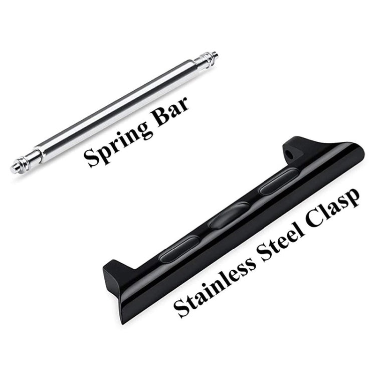 2 PCS Watchbands Stainless Steel Acoustic Ear Connector, Width: 24mm For Apple Watch Series 6 & SE & 5 & 4 44mm / 3 & 2 & 1 42mm