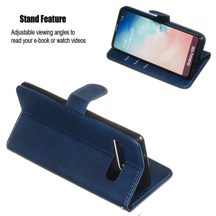 For Galaxy S10+ Zipper Horizontal Flip Leather Case with Wallet & Holder & Card Slots