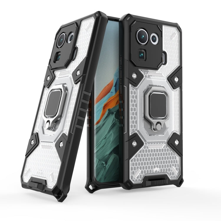 For Xiaomi Mi 11 Pro Space PC+TPU Ring Holder Protective Case