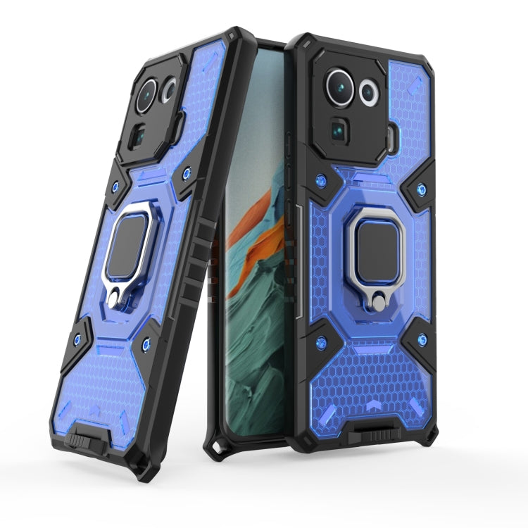 For Xiaomi Mi 11 Pro Space PC+TPU Ring Holder Protective Case