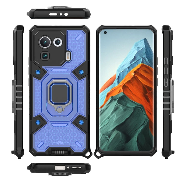 For Xiaomi Mi 11 Pro Space PC+TPU Ring Holder Protective Case