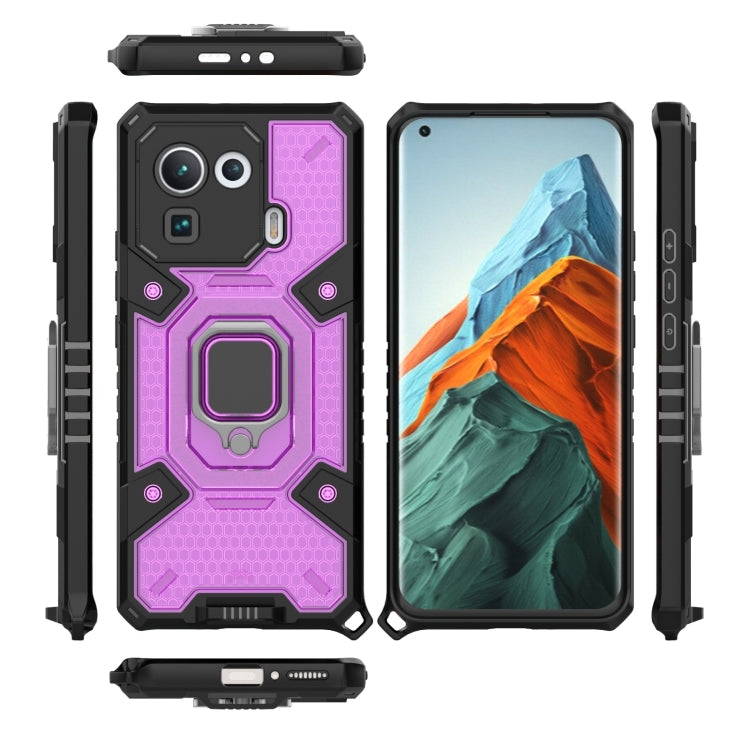 For Xiaomi Mi 11 Pro Space PC+TPU Ring Holder Protective Case