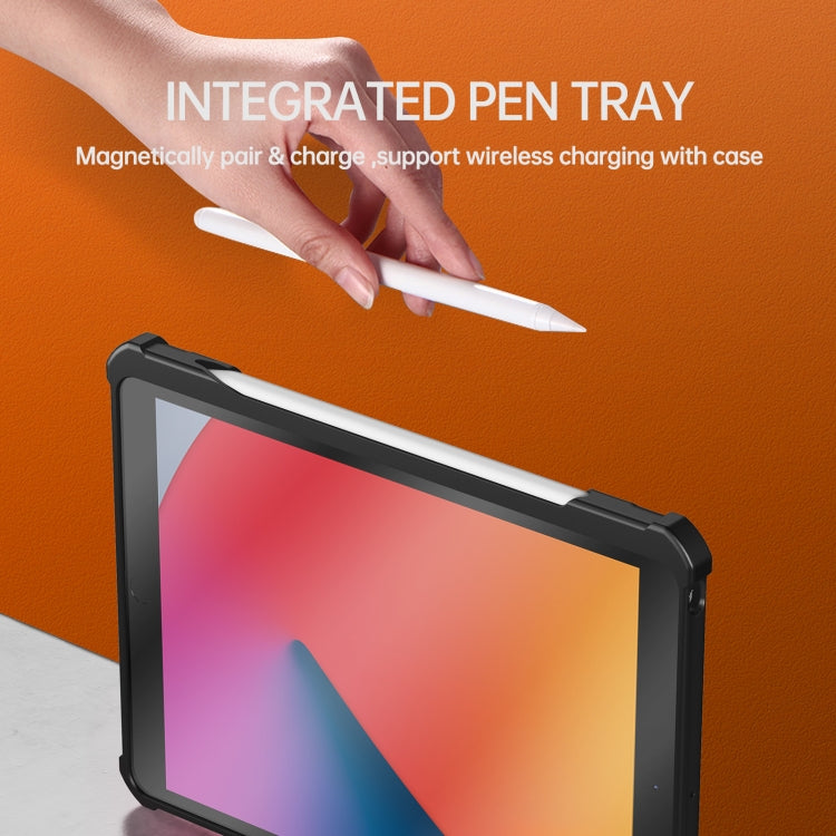 For iPad 10.2 2020 / 2019 / Air 2019 10.5 wlons Explorer Series PC + TPU Protective Tablet Case with Folding Holder