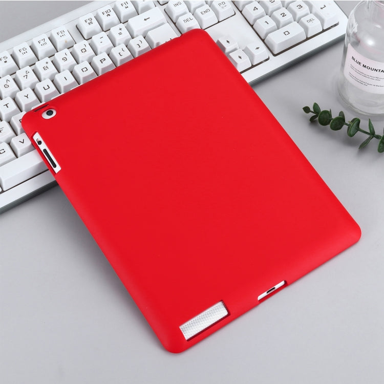 Solid Color Liquid Silicone Dropproof Full Coverage Protective Case For iPad 4 / 3 / 2