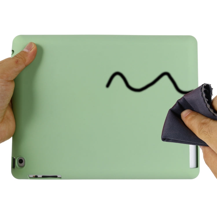Solid Color Liquid Silicone Dropproof Full Coverage Protective Case For iPad 4 / 3 / 2