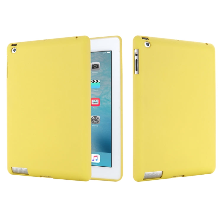 Solid Color Liquid Silicone Dropproof Full Coverage Protective Case For iPad 4 / 3 / 2
