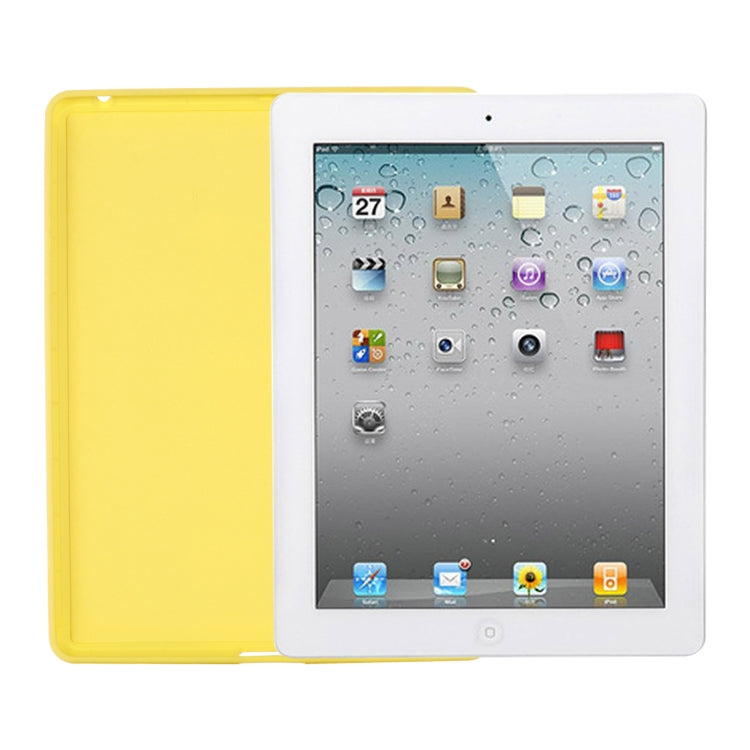 Solid Color Liquid Silicone Dropproof Full Coverage Protective Case For iPad 4 / 3 / 2