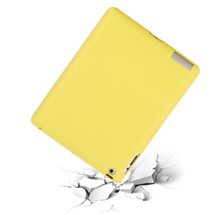 Solid Color Liquid Silicone Dropproof Full Coverage Protective Case For iPad 4 / 3 / 2