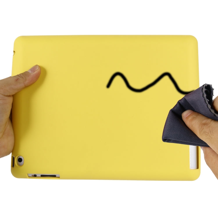 Solid Color Liquid Silicone Dropproof Full Coverage Protective Case For iPad 4 / 3 / 2