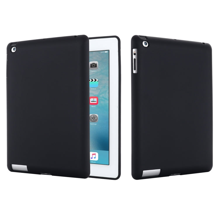 Solid Color Liquid Silicone Dropproof Full Coverage Protective Case For iPad 4 / 3 / 2
