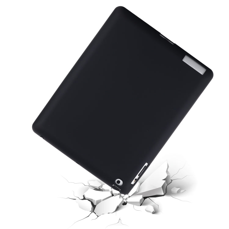 Solid Color Liquid Silicone Dropproof Full Coverage Protective Case For iPad 4 / 3 / 2