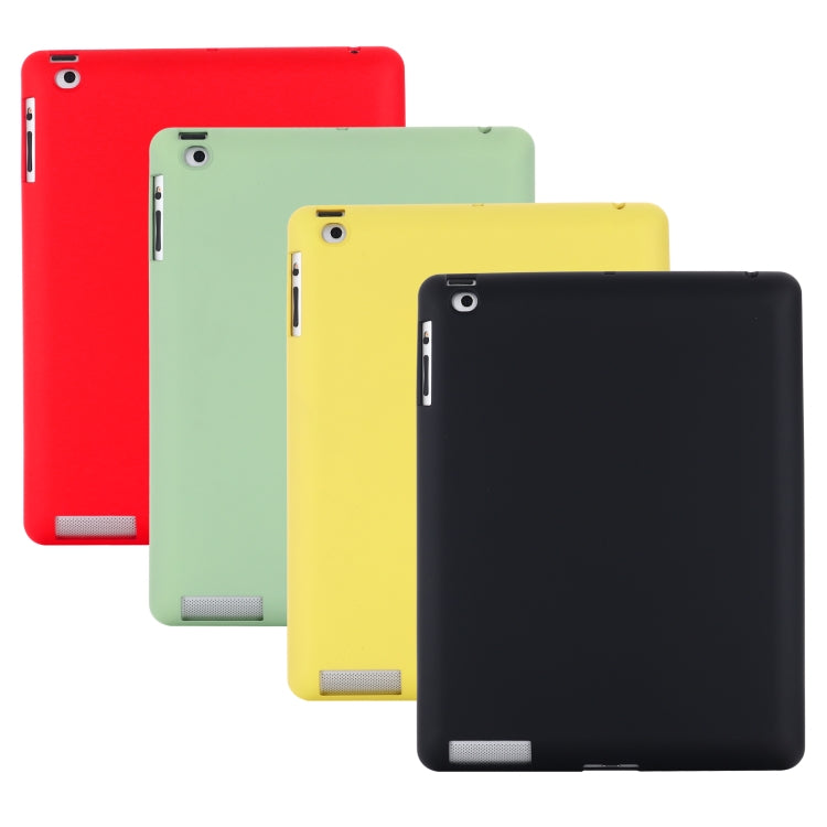 Solid Color Liquid Silicone Dropproof Full Coverage Protective Case For iPad 4 / 3 / 2