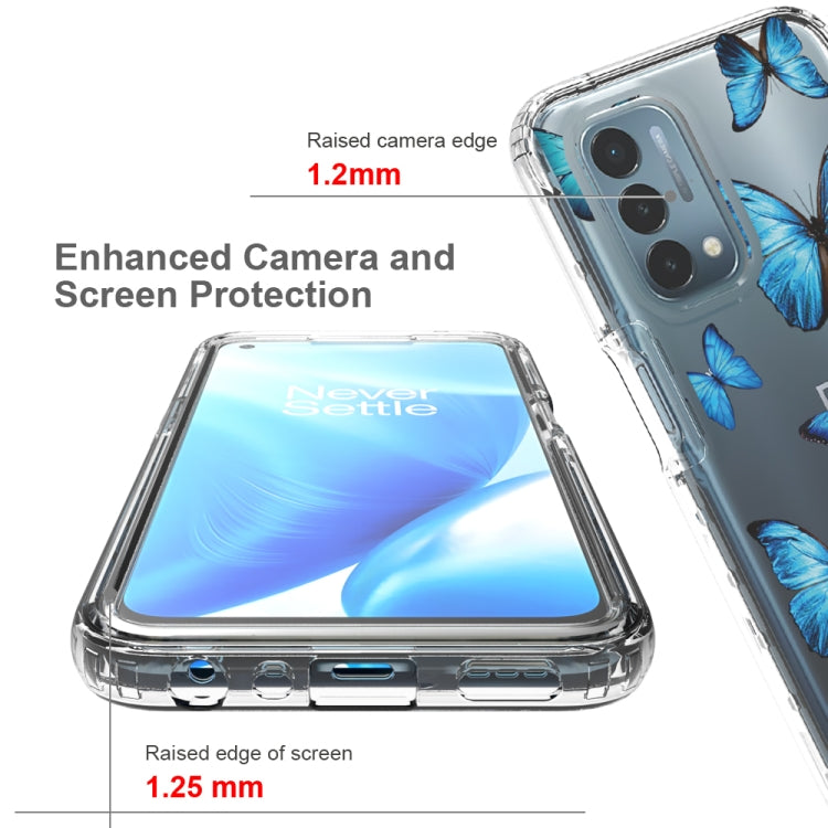 For OnePlus Nord N200 5G 2 in 1 High Transparent Painted Shockproof PC + TPU Protective Case