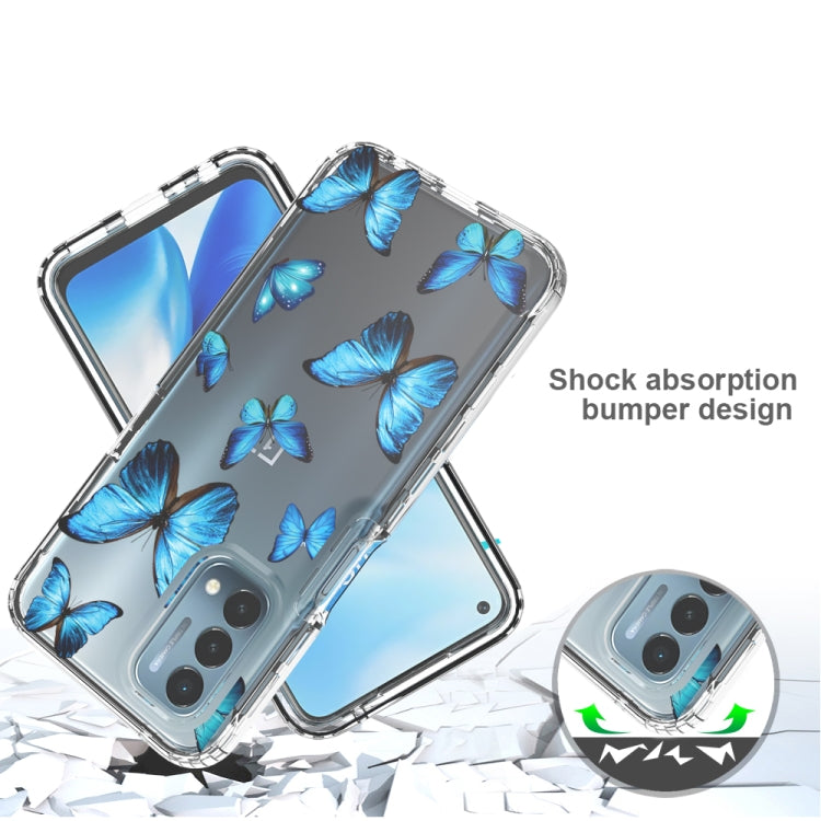 For OnePlus Nord N200 5G 2 in 1 High Transparent Painted Shockproof PC + TPU Protective Case