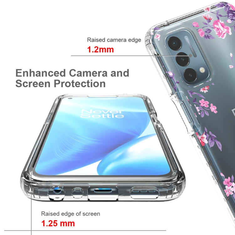 For OnePlus Nord N200 5G 2 in 1 High Transparent Painted Shockproof PC + TPU Protective Case