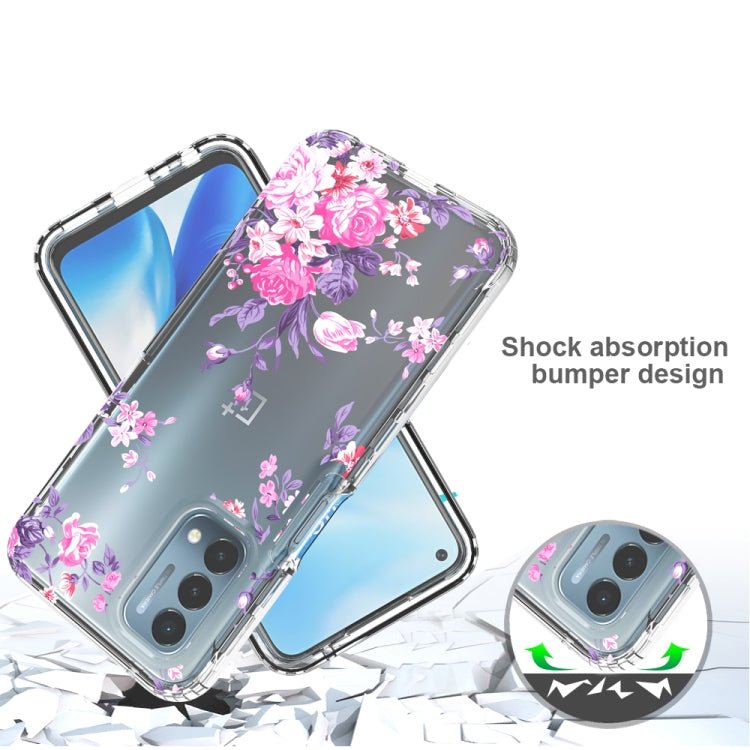 For OnePlus Nord N200 5G 2 in 1 High Transparent Painted Shockproof PC + TPU Protective Case