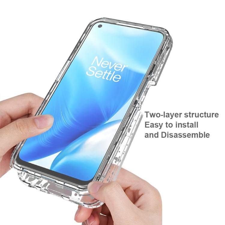 For OnePlus Nord N200 5G 2 in 1 High Transparent Painted Shockproof PC + TPU Protective Case