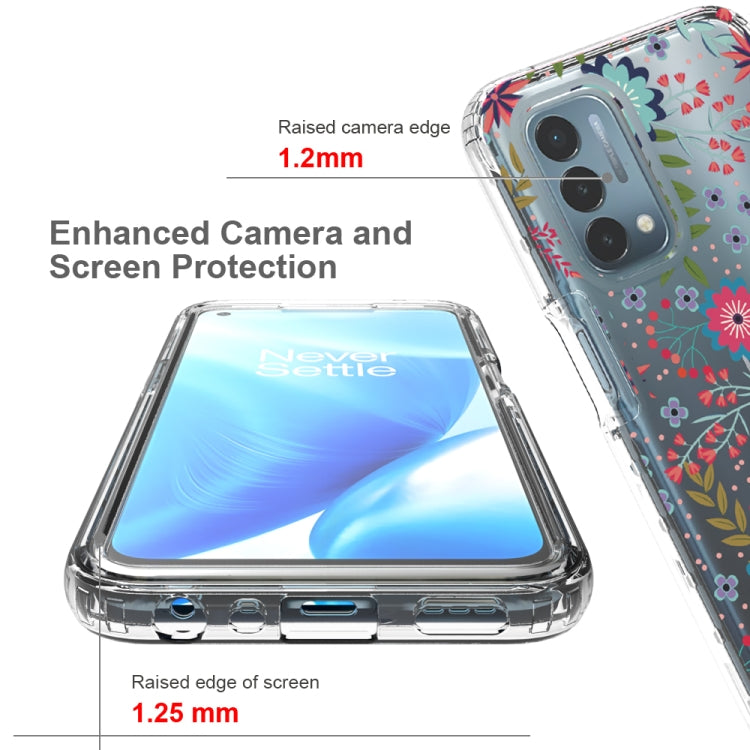 For OnePlus Nord N200 5G 2 in 1 High Transparent Painted Shockproof PC + TPU Protective Case