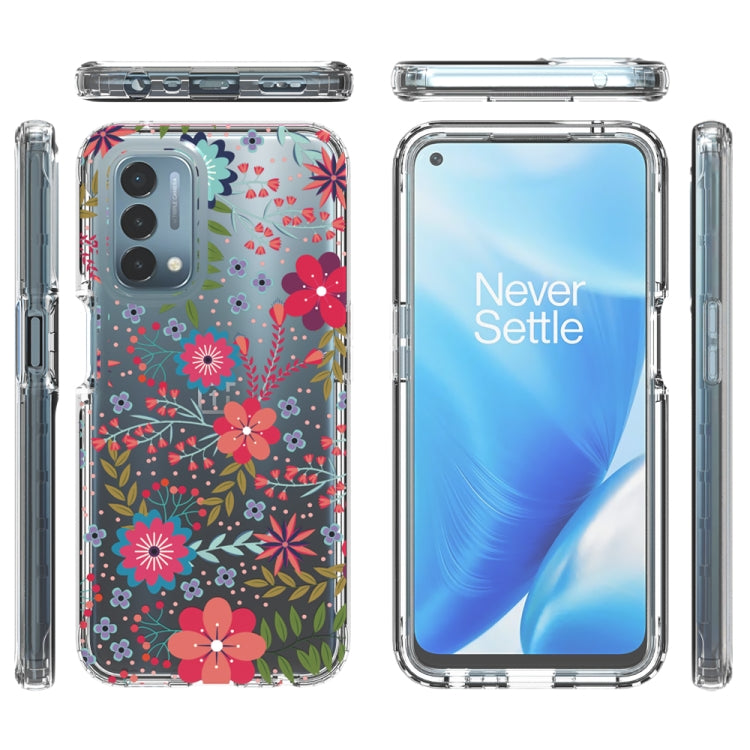 For OnePlus Nord N200 5G 2 in 1 High Transparent Painted Shockproof PC + TPU Protective Case