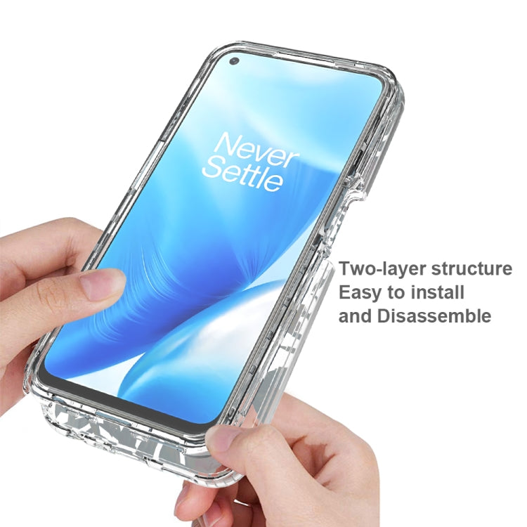 For OnePlus Nord N200 5G 2 in 1 High Transparent Painted Shockproof PC + TPU Protective Case