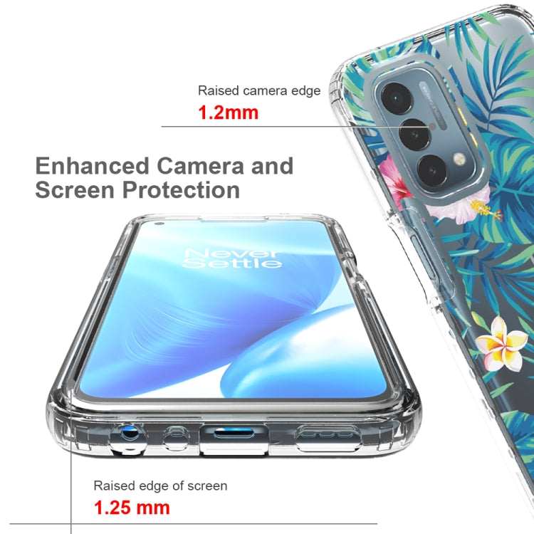 For OnePlus Nord N200 5G 2 in 1 High Transparent Painted Shockproof PC + TPU Protective Case