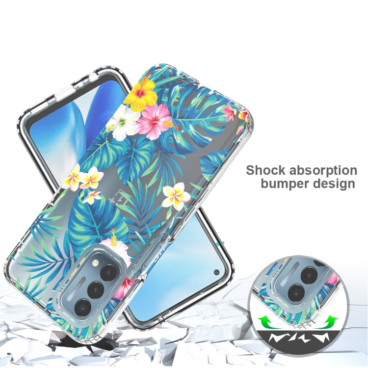 For OnePlus Nord N200 5G 2 in 1 High Transparent Painted Shockproof PC + TPU Protective Case