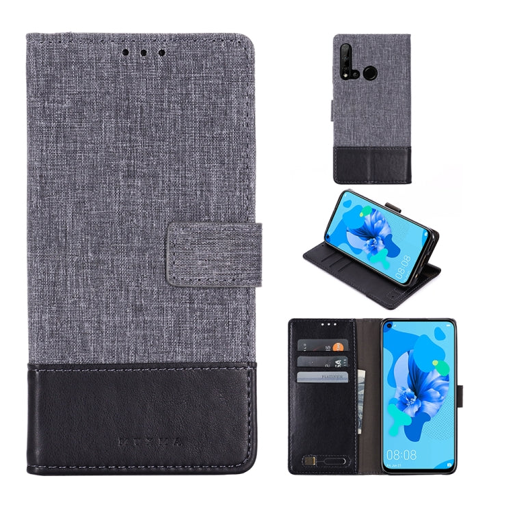 For Huawei P20 Lite (2019) MUXMA MX102 Horizontal Flip Canvas Leather Case with Stand & Card Slot & Wallet Function