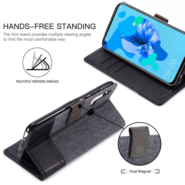 For Huawei P20 Lite (2019) MUXMA MX102 Horizontal Flip Canvas Leather Case with Stand & Card Slot & Wallet Function
