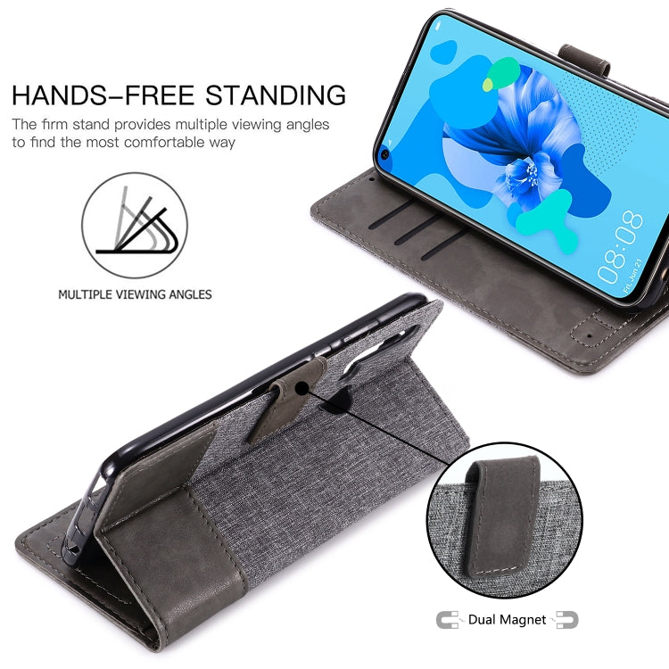 For Huawei P20 Lite (2019) MUXMA MX102 Horizontal Flip Canvas Leather Case with Stand & Card Slot & Wallet Function