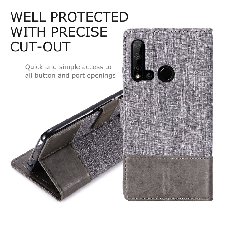 For Huawei P20 Lite (2019) MUXMA MX102 Horizontal Flip Canvas Leather Case with Stand & Card Slot & Wallet Function