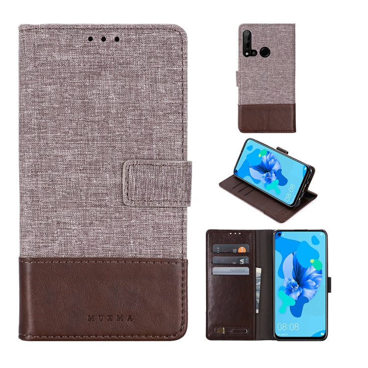 For Huawei P20 Lite (2019) MUXMA MX102 Horizontal Flip Canvas Leather Case with Stand & Card Slot & Wallet Function