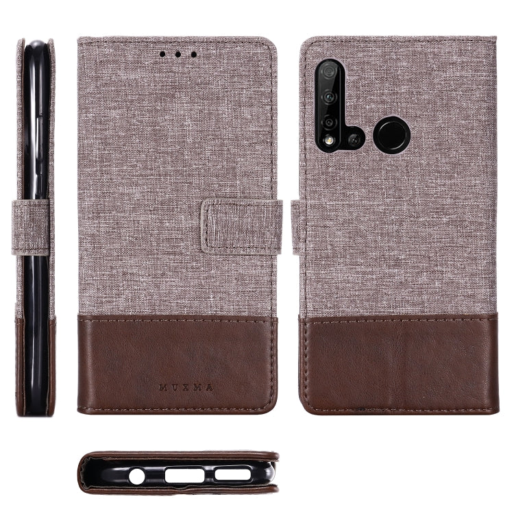For Huawei P20 Lite (2019) MUXMA MX102 Horizontal Flip Canvas Leather Case with Stand & Card Slot & Wallet Function