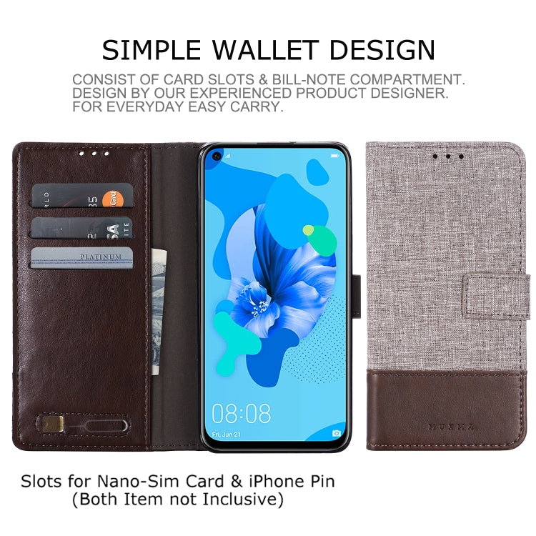 For Huawei P20 Lite (2019) MUXMA MX102 Horizontal Flip Canvas Leather Case with Stand & Card Slot & Wallet Function