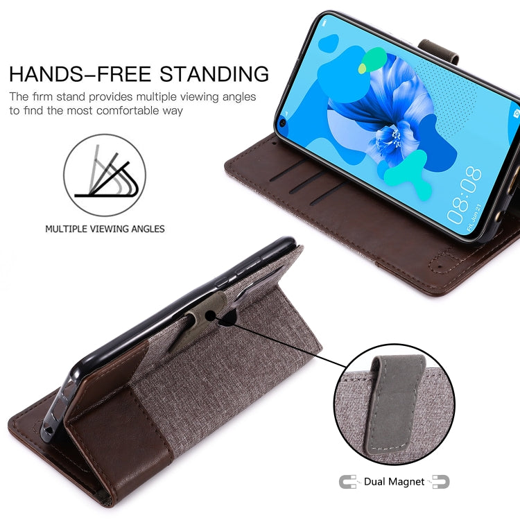 For Huawei P20 Lite (2019) MUXMA MX102 Horizontal Flip Canvas Leather Case with Stand & Card Slot & Wallet Function