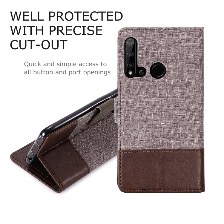 For Huawei P20 Lite (2019) MUXMA MX102 Horizontal Flip Canvas Leather Case with Stand & Card Slot & Wallet Function